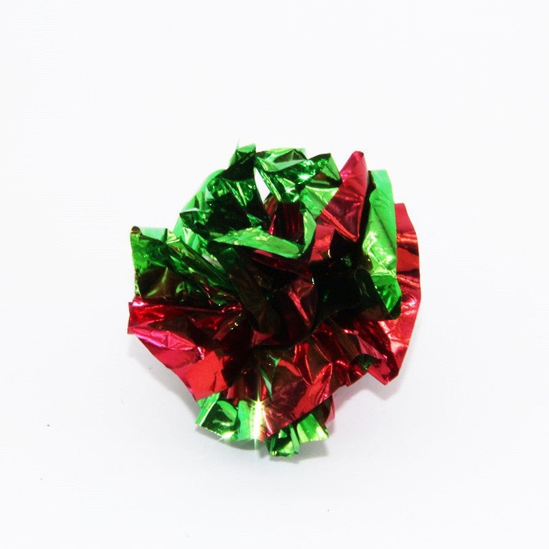 Cat Sound Paper Ball Supply Pet Toy Ball Paper Flower Ball Cat Toy Ball Color Cardboard Pet Items