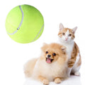 24cm Giant Tennis Ball For Pets Chew Toy Inflatable Big Signature Mega Jumbo Tennis Ball Ball Pet Toy Supplies Outdoor Cricket